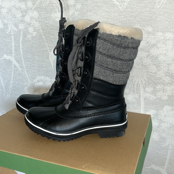 JBU by Jambu Women's Chilly Mid-Calf Boots Faux Leather Faux Fur Lined Size 6 - Picture 3 of 8